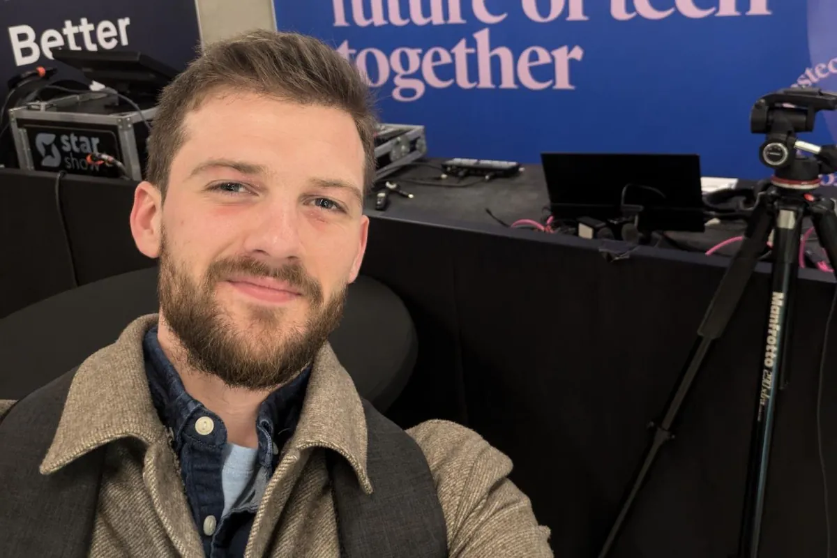 Jamie at a tech festival